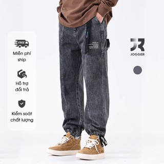 Quần thời trang nam vải jean ống rộng, dây rút cổ chân phong cách streetwear - Jr Jogger Fashion
