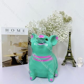 Lợn đất tiết kiệm hot, lợn đất chó xù dáng ngồi xinh xắn đáng yêu - heo đất bố bún hđbb12