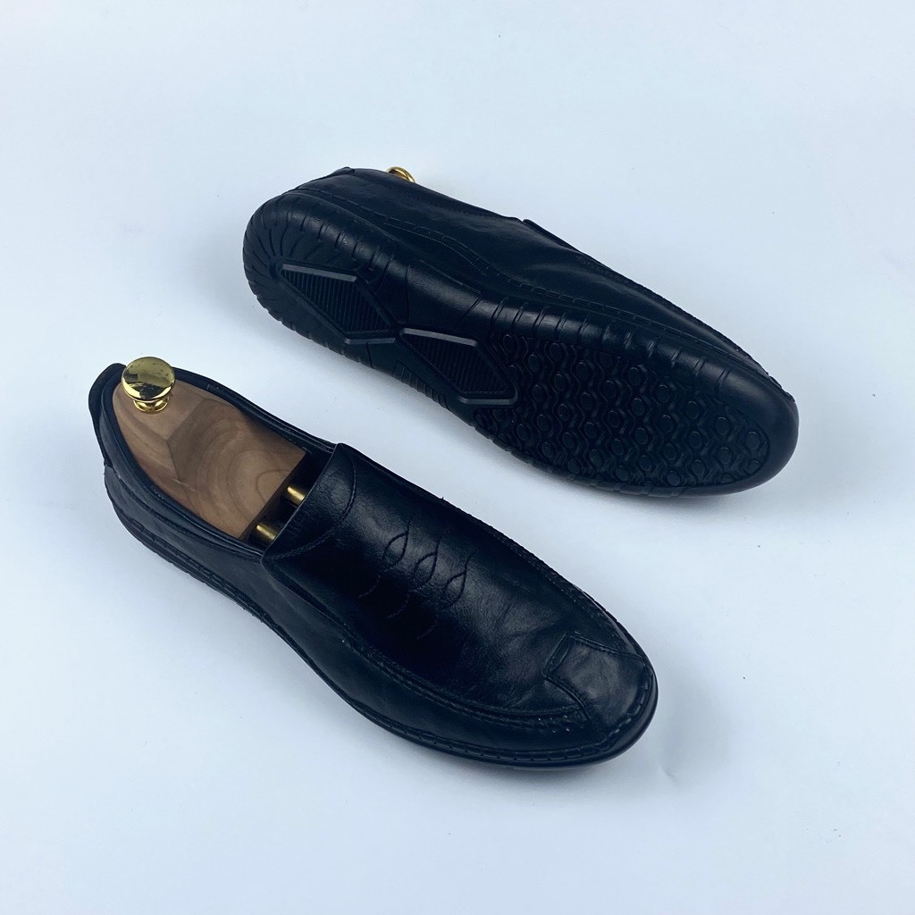 Giày nam HQC SHOES da bò thật đế cao su khâu siêu bền GL-005