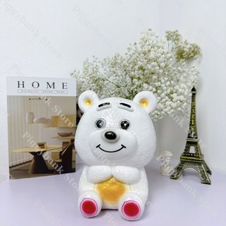 Ống tiết kiệm Gấu Dâu Losto hot hit 2024 quà tặng, decor trang trí - Heo Đất Hot Hit HĐHH13