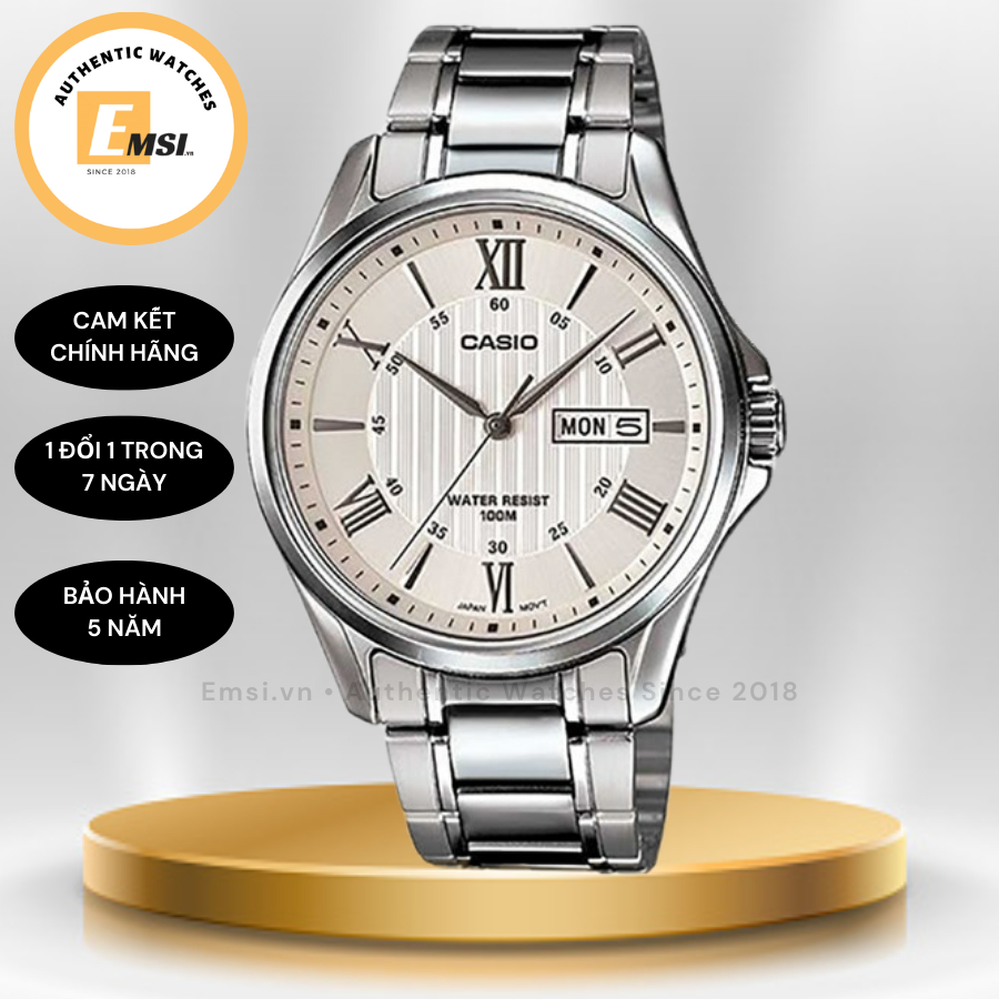 Casio MTP-1384D-7A - Đồng Hồ Nam - Pin / Quartz - Kính Khoáng - Size Mặt 41mm EMSI.VN
