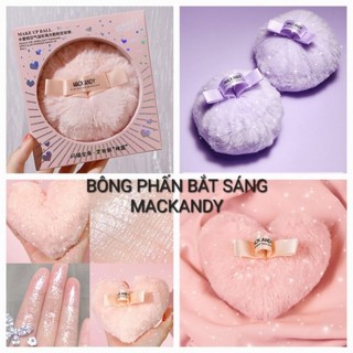 Bông phấn bắt sáng nhũ highlight mack andy tạo hiệu ứng lấp lánh