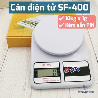 Cân điện tử nhà bếp sf-400 10kg có kèm sẵn pin