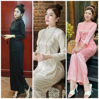 Đồ Lam Đi Chùa #Mẫu Đồ Lam Hầu Đồng# Quần Áo Nữ