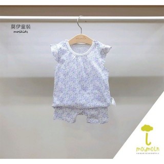 - Bộ cotton giấy tay cánh tiên hoa tím Moimoln