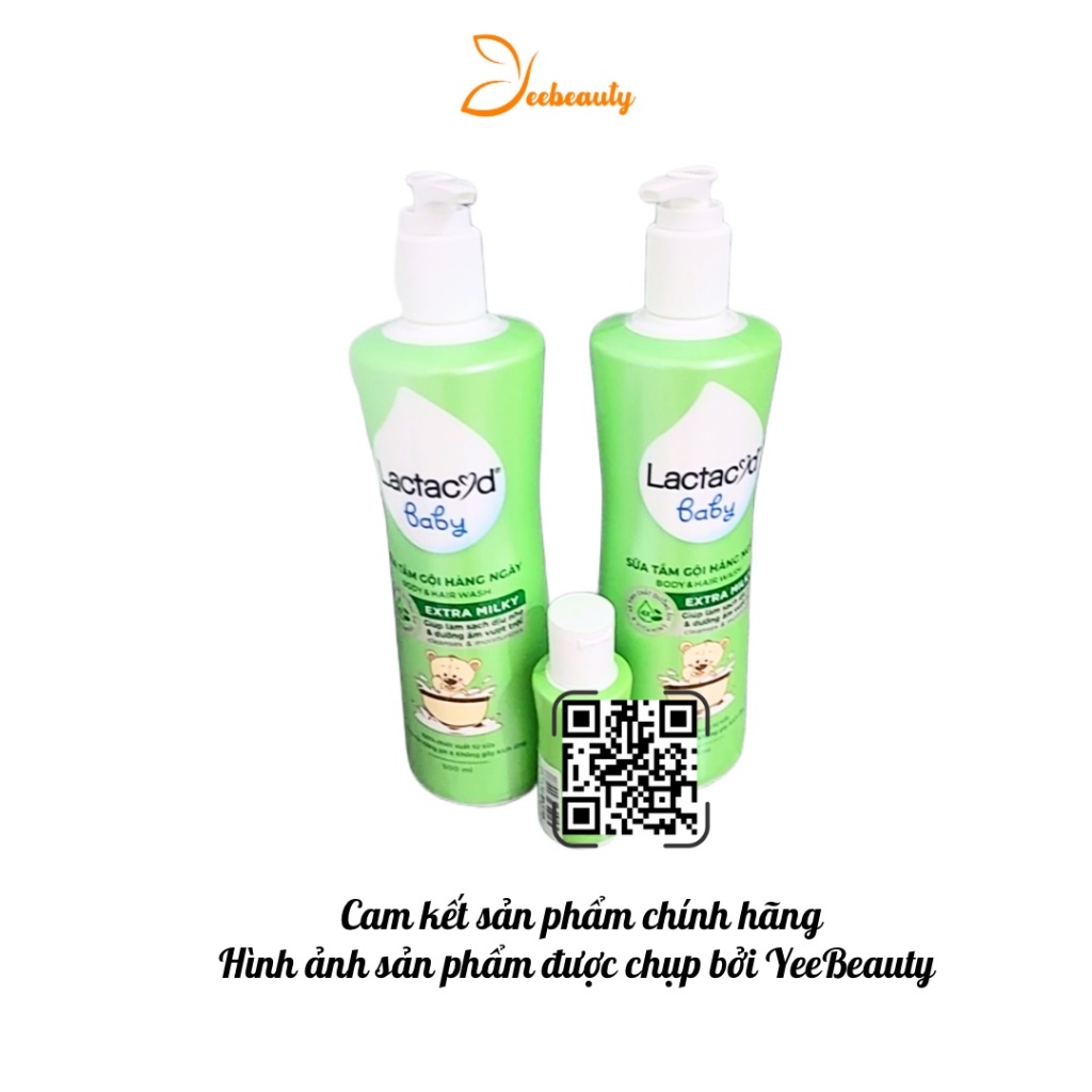 Sữa Tắm Gội Trẻ Em Milky Lactacyd 500ml