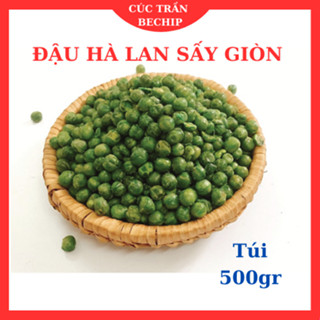 Đậu Hà lan sấy giòn thơm ngon, bổ dưỡng, giòn rụm ăn kiêng, giảm cân túi 500g - CTB