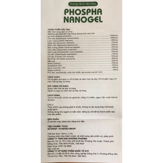 Dung dịch dạ dày Phospha nano gel (10mlx20 gói)