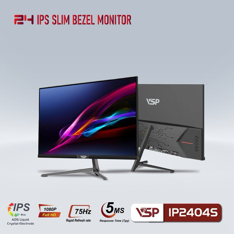 Màn hình VSP IPS Thinking 24 inch IP2404S ĐEN / TRẮNG NEW Bảo hành 36 tháng