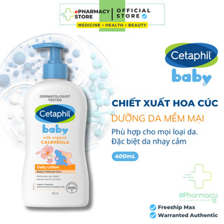 Cetaphil Baby Daily Lotion with Organic Calendula – Sữa dưỡng da Cetaphil cho bé 400mL