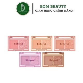 838- Bảng Phấn Mắt 2 ô Lilybyred Little Bitty Moment Shadow