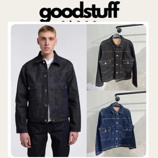 Áo 𝐀́𝐨 𝐊𝐡𝐨𝐚́𝐜 𝐉𝐞𝐚𝐧𝐬 𝐍𝐚𝐦  Edwin Nhật Chính hãng(Edwin Denim Jacket) Mid Blue- Deep blue