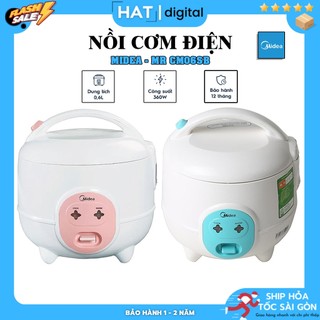 Nồi cơm điện midea mr-cm06sb 0,6 lít | nồi cơm điện mini siêu tiện lợi phù hợp cho mọi gia đình