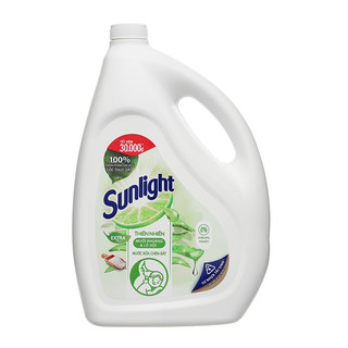Nước rửa chén Sunlight Thiên nhiên Muối khoáng Lô hội 100% Gốc thực vật can 3,6kg