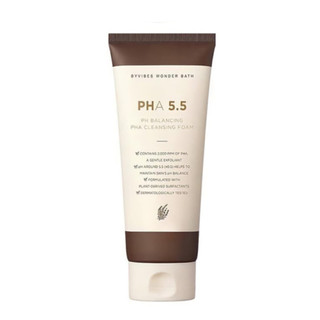 Sữa rửa mặt tẩy tế bào chết Byvibes Wonder Bath PHA 5.5 PH Balancing PHA Cleansing Foam 130ml - Lydiabeauty