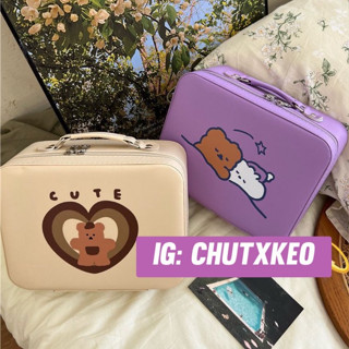 [có sẵn]Túi Cốp Đựng Mỹ Phẩm Trang Điểm Mini Hộp Đựng Đồ Makeup Đi Du Lịch Phong Cách Dễ Tahương nhiều màu sắc sành điệu