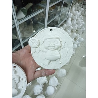 Tượng thạch cao kèm 6 màu kèm cọ