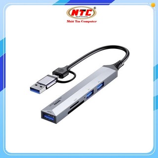Bộ chia cổng remax ru-u7 từ usb / type-c sang sd + tf + usb 3.0 + 2 x usb 2.0 - nhất tín computer