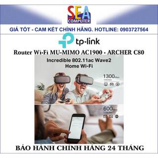 TP-LINK Router Wi-Fi MU-MIMO AC1900 - Archer C80