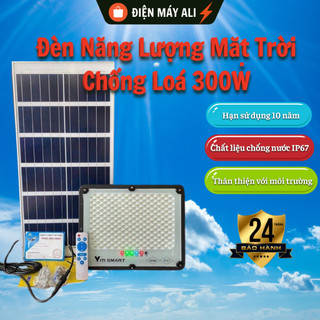 Đèn năng lượng mặt trời chống loá 200w, 300w, đèn led pha chống lóa cao cấp đèn năng lượng mặt trời sân vườn