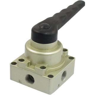 ATS_Van gạt tay khí nén 4 cổng 3 vị trí PVN HV 200, 300, 400