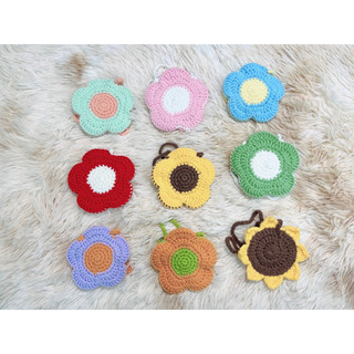 Túi đựng tỏi cho bé hình hoa bằng len handmade
