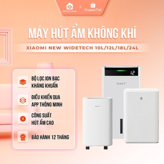 Máy hút ẩm không khí thông minh Xiaomi New Widetech 10L/12L/18L/24L Công suất cao, Bộ lọc Ion bạc, Kết nối wifi