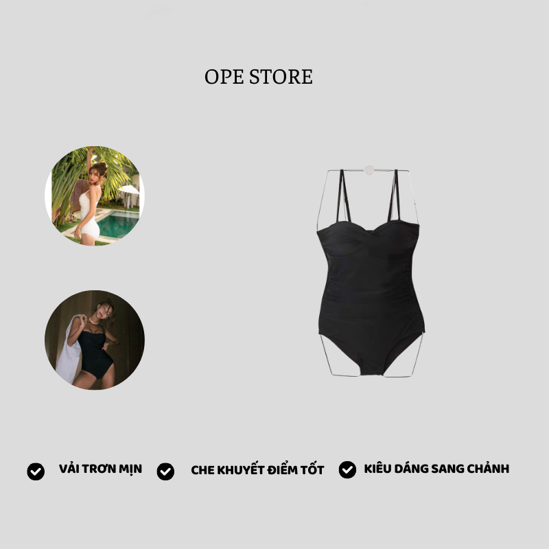 Bikini 1 mảnh hở lưng phong cách Hàn Quốc