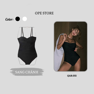 Bikini đi biển liền thân 2 dây hở nửa lưng đủ size (Xả lỗ thanh lý)