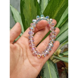 Vòng pha lê Swarovski Hạt Bánh cam 8ly,12ly
