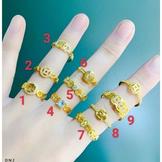 NHẪN KIM TIỀN BẠC HÀNG DÀY DẶN MAY MẮN TÀI LỘC