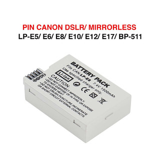 Combo pin sạc canon lp-e8 1500mah cho thân máy canon 700d, 600d, 650d, 550d
