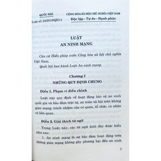Sách - Luật An Ninh Mạng (Hiện Hành)