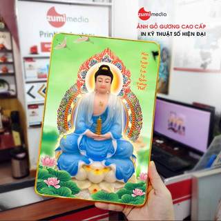 Tranh Ảnh Phật dược sư lưu ly 4, Tranh gỗ gương cao cấp