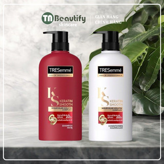 Cặp dầu gội dầu xả tresemme keratin smooth 400ml thái lan