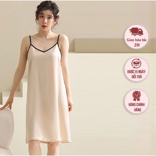 Đầm ngủ chất liệu lụa satin cao cấp thương hiệu xavia v71