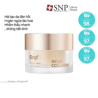 Kem Dưỡng Da SNP Gold Collagen Expert Cream Tái Tạo Da Đàn Hồi Ngăn Ngừa Lão Hoá 50ml