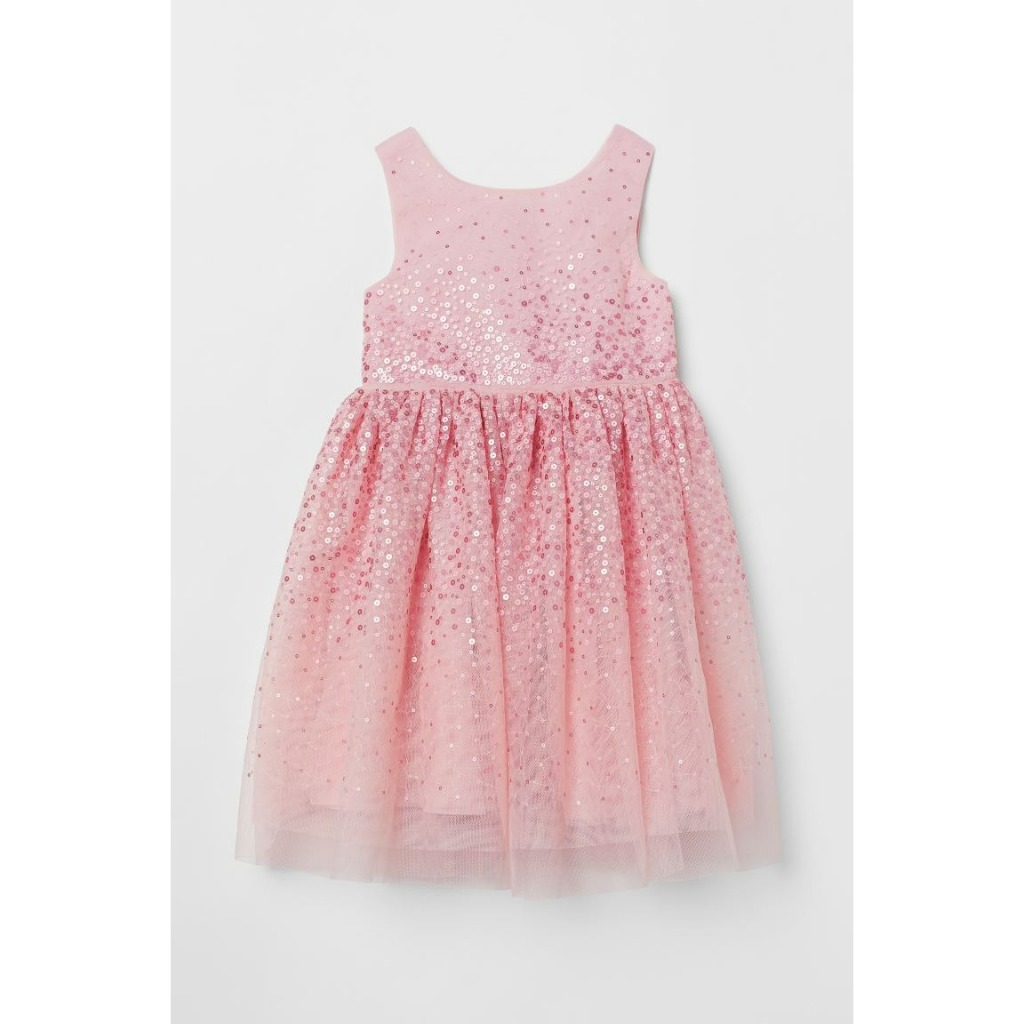 Váy xoè công chúa đỏ sequin HM H&M hàng chính hãng authentic