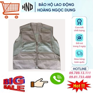 Áo ghi lê bảo hộ lao động 8 túi. áo bảo hộ lao động.áo ghi lê phản quang 8 túi. áo ghi lê công trường