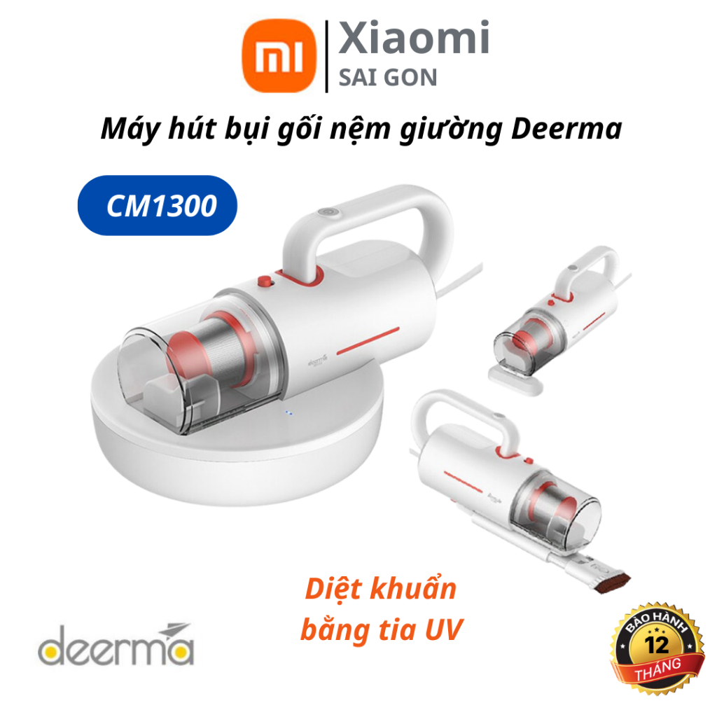 Máy hút bụi giường nệm Deerma CM1300, diệt khuẩn bằng tia UV