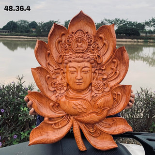 Tượng diện Phật gỗ hương