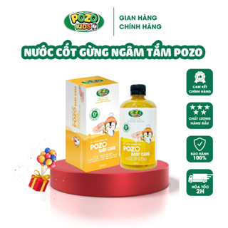 Nước cốt gừng ngâm tắm Pozo Baby Care giúp giữ ấm, phòng cảm lạnh