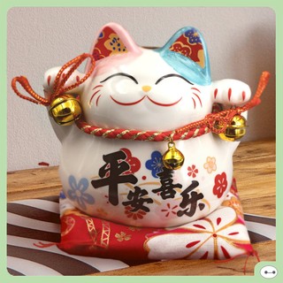 Tượng mèo thần tài heo đất cao 11cm