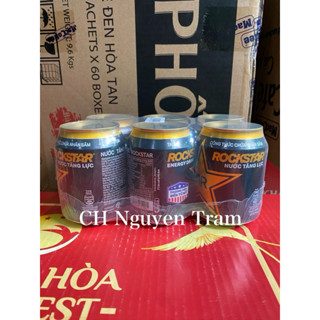  Lốc 6 lon nước tăng lực Rockstar 250ml  gói kỹ  