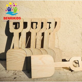 Đồ chơi xẻng xúc cát bằng gỗ xúc hạt gỗ hạt muồng khu vui chơi