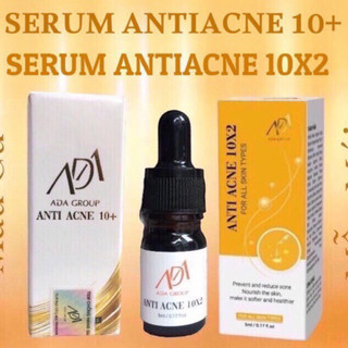 Serum mụn antiacne 10+, 10x2 ada hỗ trợ mụn viêm,mụn ẩn,mụn đầu đen thanh lọc da,thu nhỏ lỗ chân lông