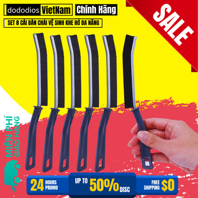 (Combo-8 Chiếc) Bàn Chải Vệ Sinh Khe Hở Đa Năng Cọ Vệ Sinh Khe Nhà Tắm Khe Cửa Nhà Bếp Nhỏ Gọn Tiện Lợi - Hãng Dododios