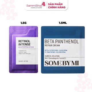 Qt sbm kem dưỡng beta panthenol repair cream 1.5ml & qt sbm tc retinol intense reactivating serum