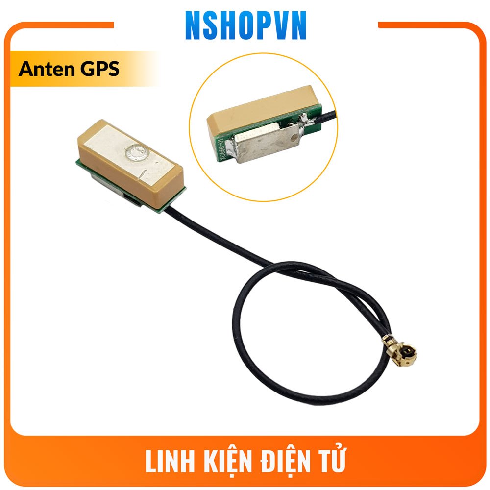 Anten GPS 1575 / 1561 MHz, Anten gốm mini 28dBi BD+GPS 16x6x6mm