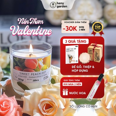 Nến Thơm Valentine Quà Tặng 14/2 HENY GARDEN (Phiên Bản Giới Hạn)